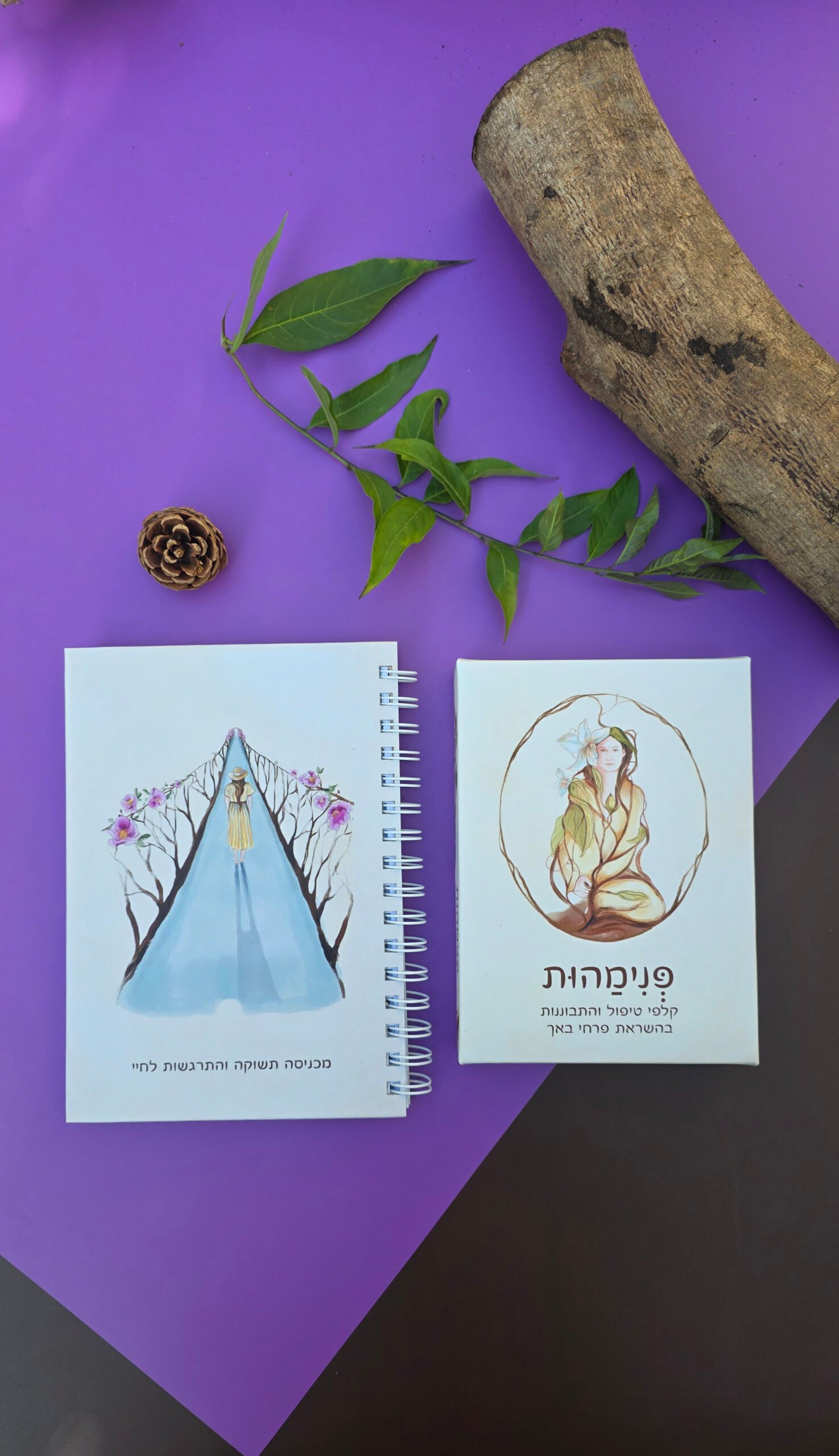 מארז קלפי פנימהות + מחברת מעוצבת